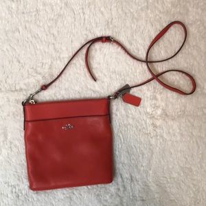 Coach Courier Textured Leather Crossbody Bag